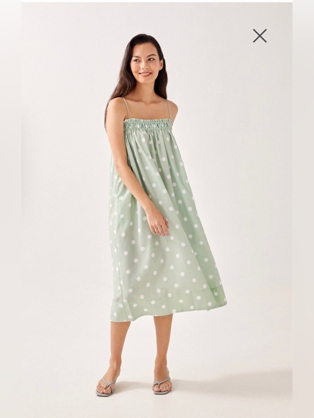Love Bonito Dreya polka dot midi dress size 6